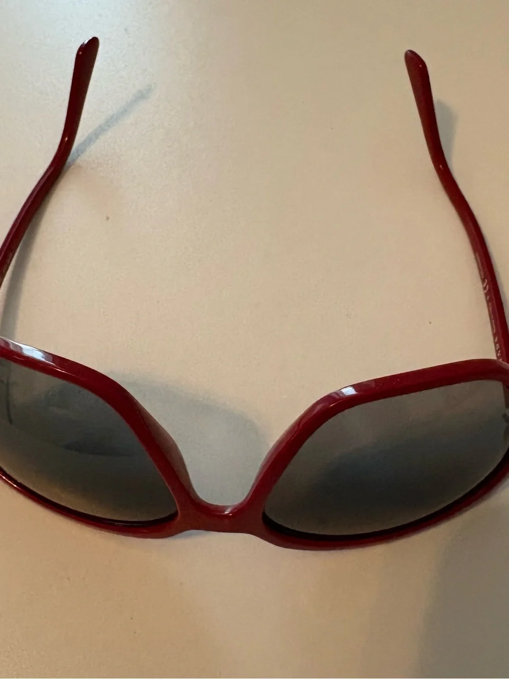 Prada Women's Red Oversized Sunglasses